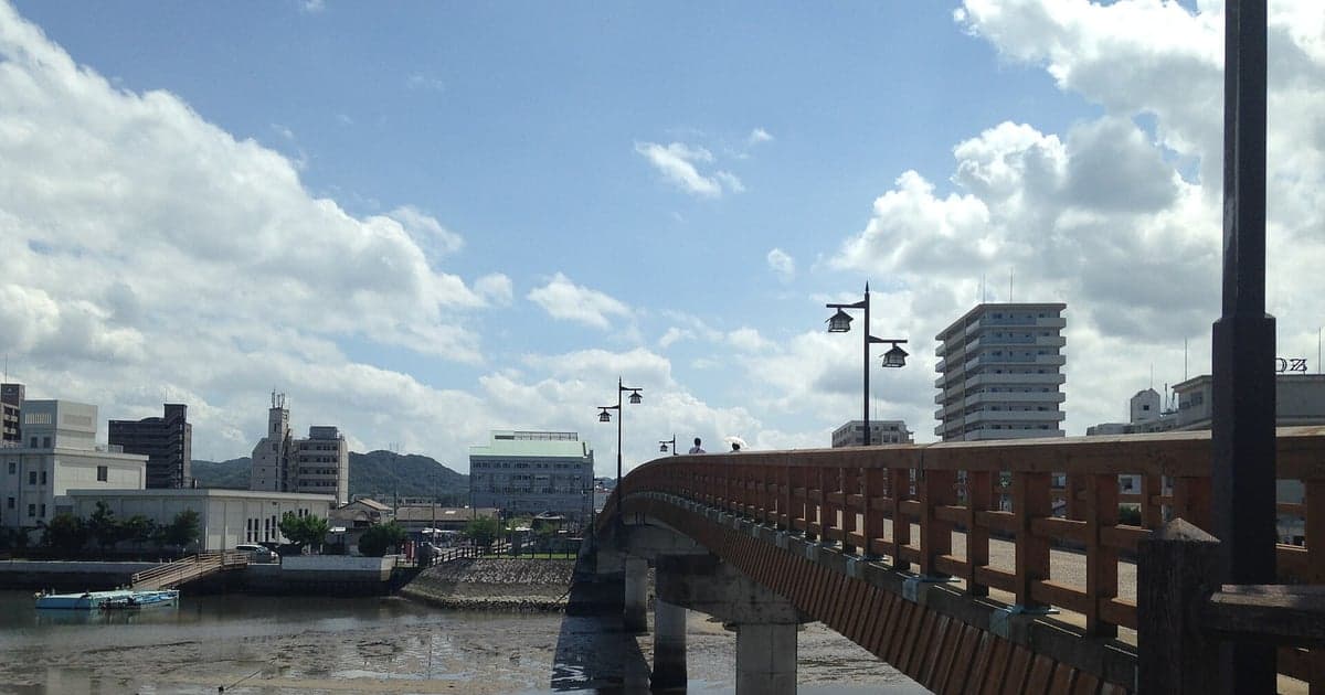 唐津城・城内橋(唐津市の風景)