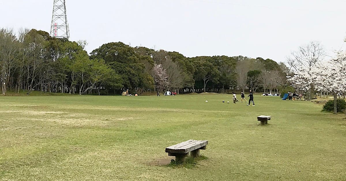 松浦河畔公園の広場